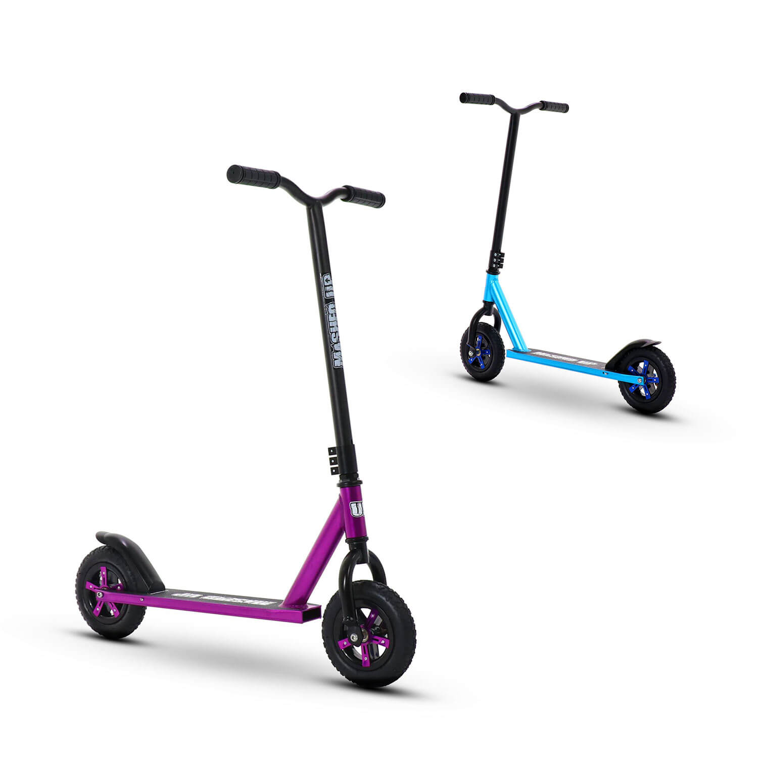 Dirt Scooter Blue and Purple