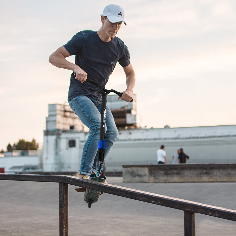 Stunt Scooter on the bar